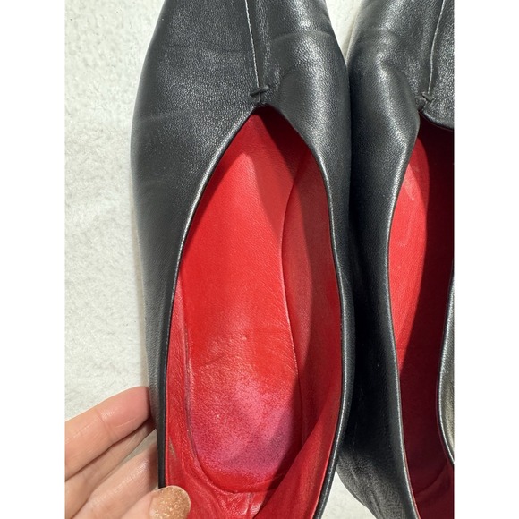 mansur gavriel flats Black Leather 39 9 Women's Designer Luxury Capsule Minimal - Picture 12 of 16